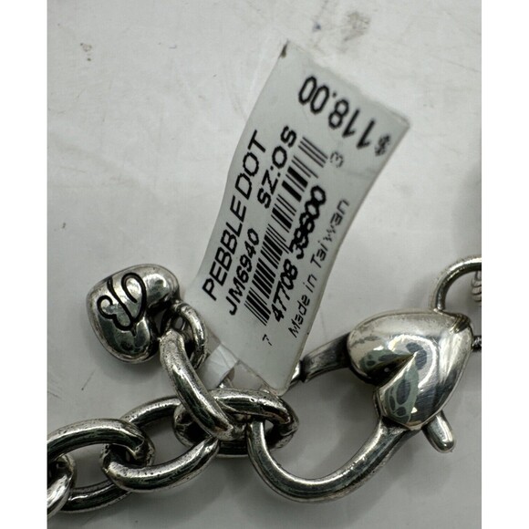 3 piece Brighton Pebble Dot Medali Reversible Collar Necklace Bracelet Earrings - Picture 9 of 11